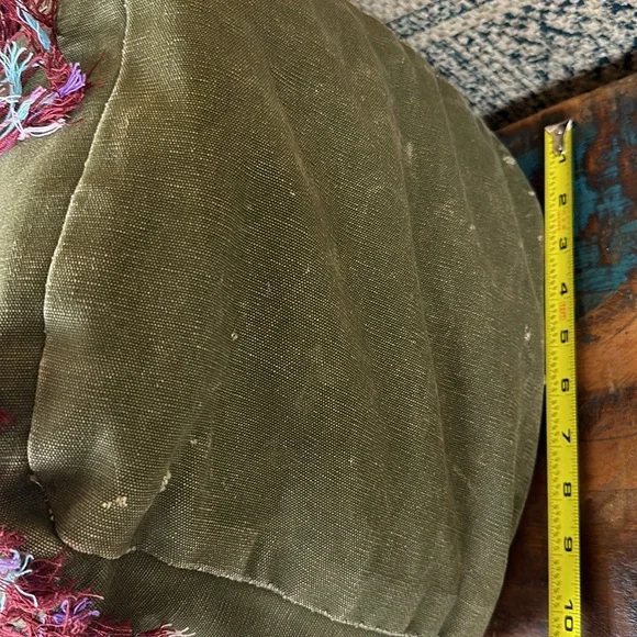 TRICIA FIX knapsack. Upcycled army bag that carries memories. Add your own:)
